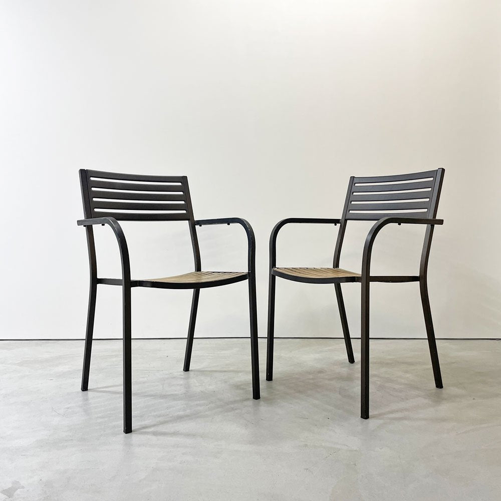 エミュー emu セーニョチェア SEGNOCHAIR ガーデンチェア アーム スタッキング イタリア ニ脚セット C ●