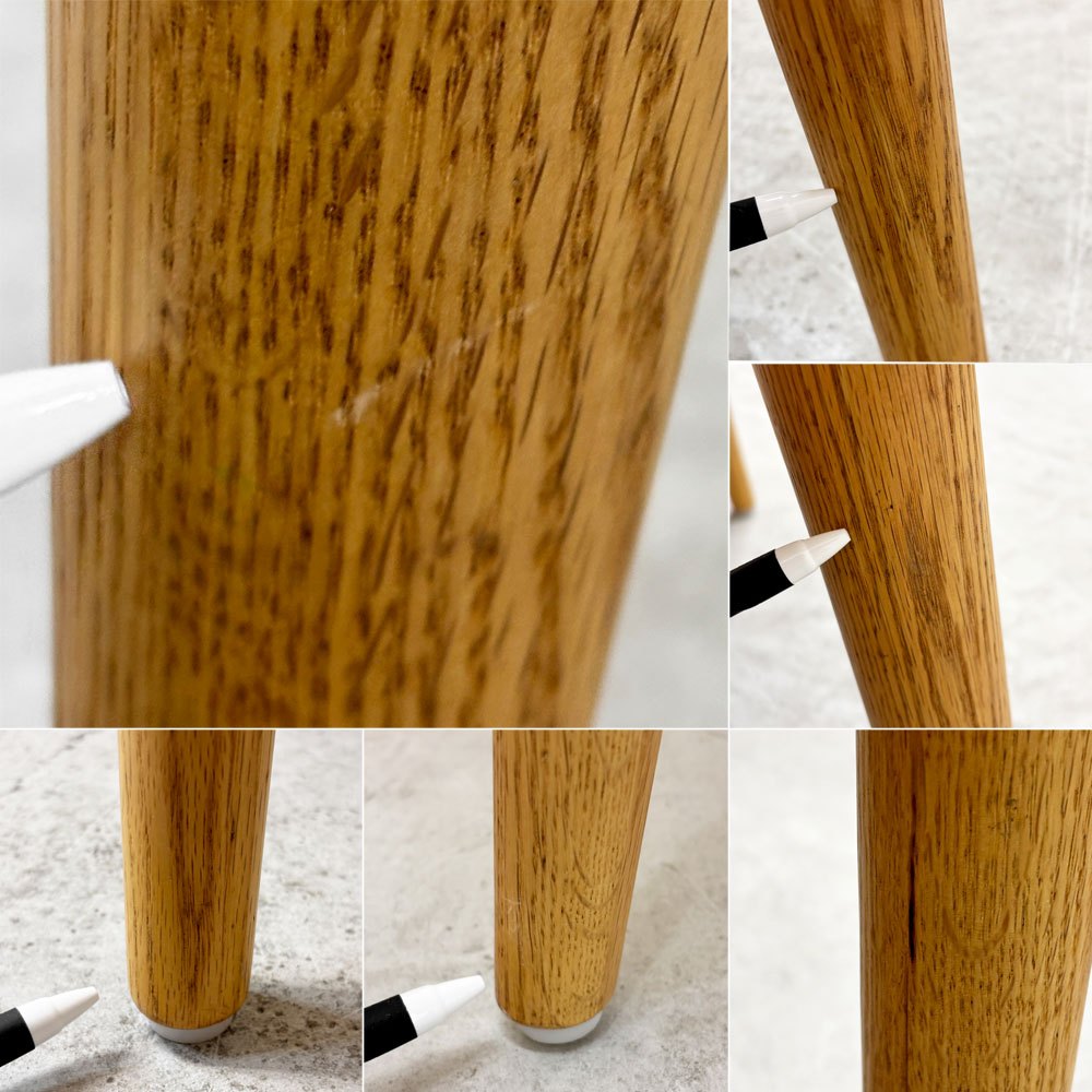 柏木工 KASHIWA オーク材 ダイニングテーブル W165cm テーパードレッグ 北欧デザイン 飛騨家具 国産家具 ●
