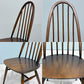 アーコール Ercol クエーカーチェア ダイニングチェア ハイバック オールドコロニアル ブラウン エルム材 × ビーチ材 UKビンテージ 英国家具 ◎
