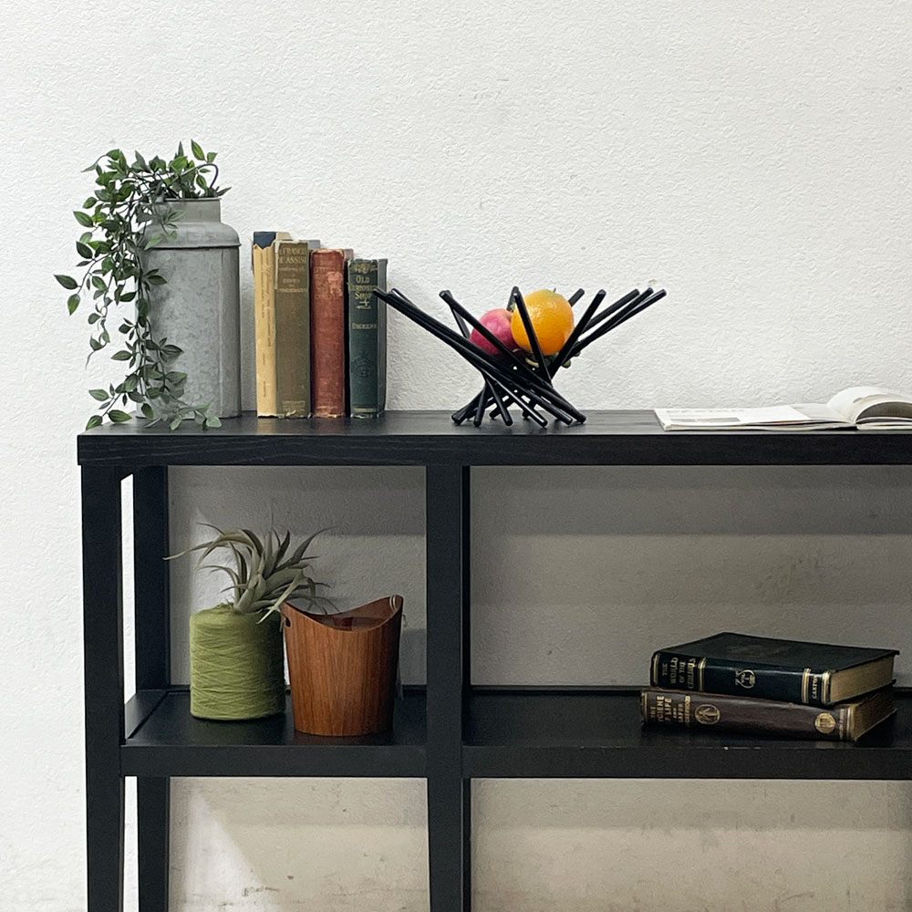 クレイト＆バレル Crate&Barrel バロネット Baronet コンソールシェルフ 収納棚 W152.5cm USA 米国 モダンデザイン ●