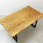 モモナチュラル MOMO Natural ダイニングテーブル RUSTIC TOP + STEEL LECT LEG オーク材 W140cm ナチュラルモダン ●