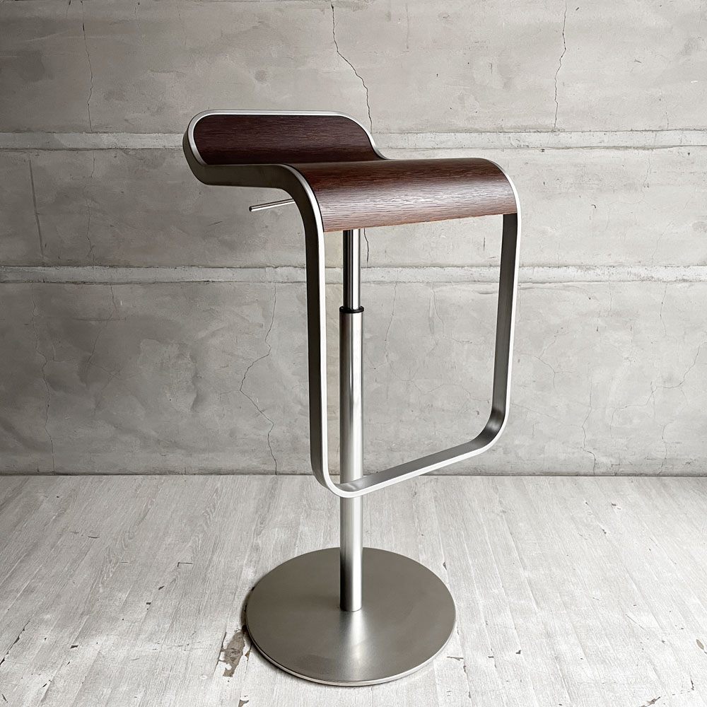 ラパルマ La palma レム LEM カウンタースツール 昇降式 カウンターチェア ハイスツール ウッドシート ダークウォールナット AZUMI アズミ B ♪