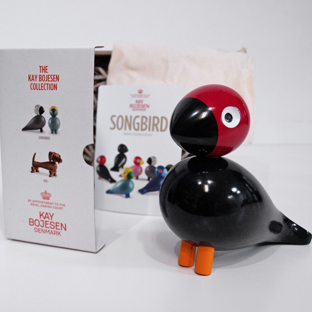 カイボイスン Kay Bojesen ソングバード SongBird ピーター PETER オブジェ 置物 W16cm デンマーク 北欧雑貨 ●