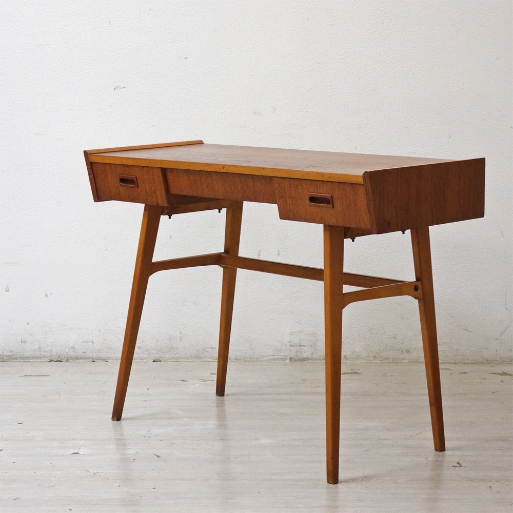 北欧ビンテージ Scandinavian Vintage チーク材 コンソールデスク ドラフティングテーブル W99cm ●