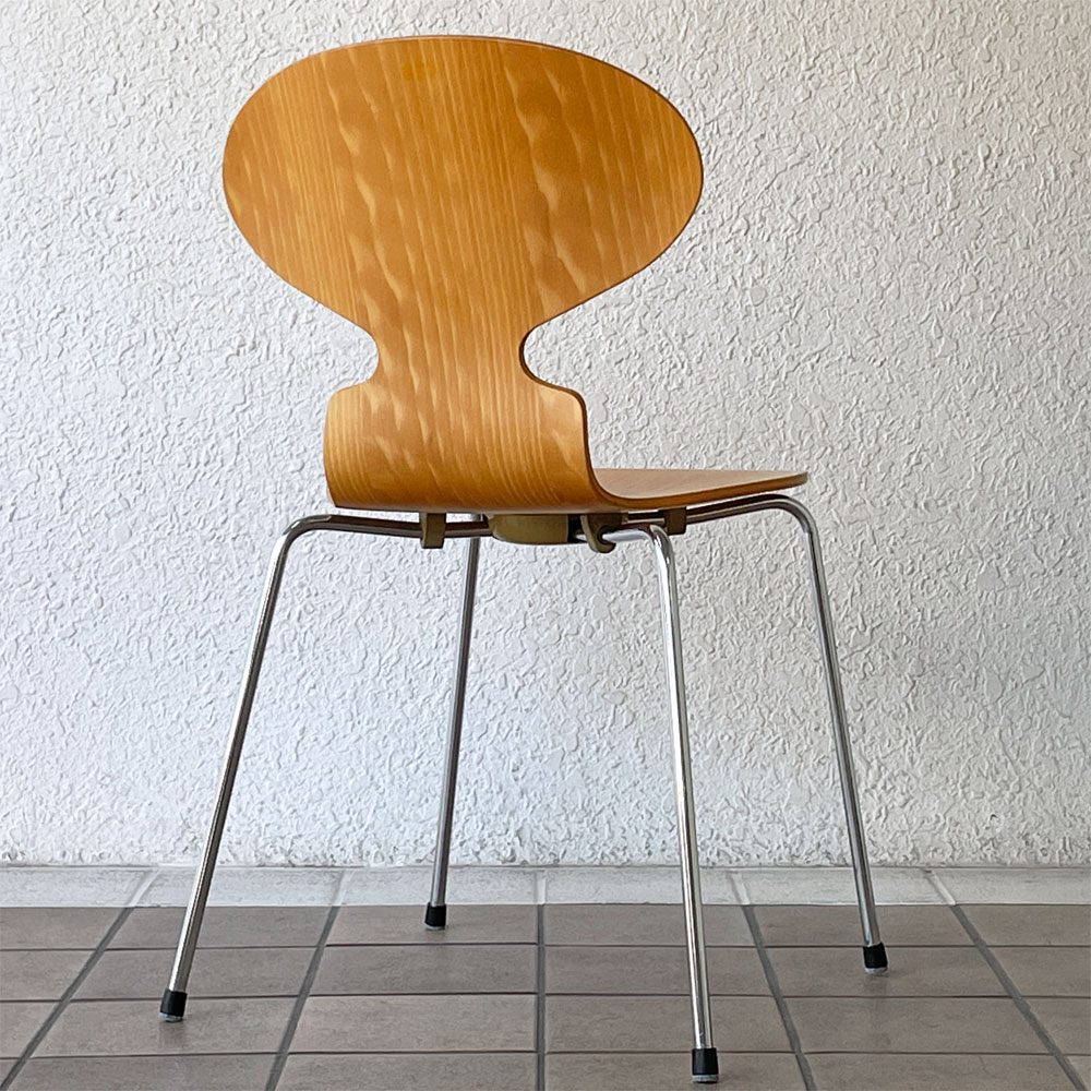 フリッツハンセン Fritz Hansen 3101 アリンコチェア アントチェア 4本脚 ナチュラルビーチ ラッカー仕上げ フェルトグライズ アルネ・ヤコブセン C ◇