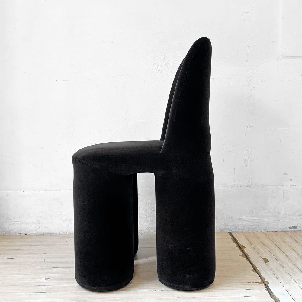 ミネルバ MINERVA ゾウ チェア Zo chair ブラック ベロア調 ぬいぐるみの椅子 黒川雅之 Kurokawa Masayuki 1985年 美品 ★
