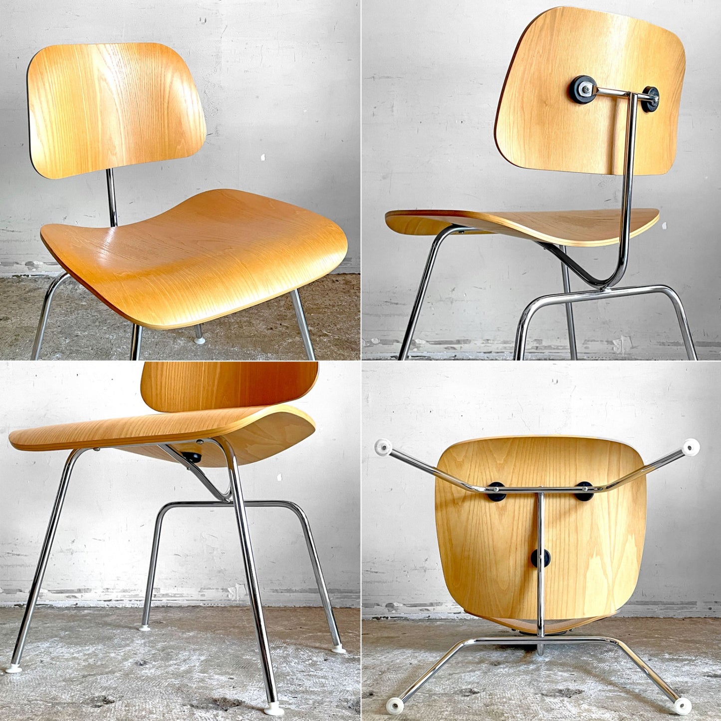 ハーマンミラー Herman Miller DCM ダイニングチェア メタルレッグ プライウッド アッシュ イームズ C&R. Eames ミッドセンチュリー ■