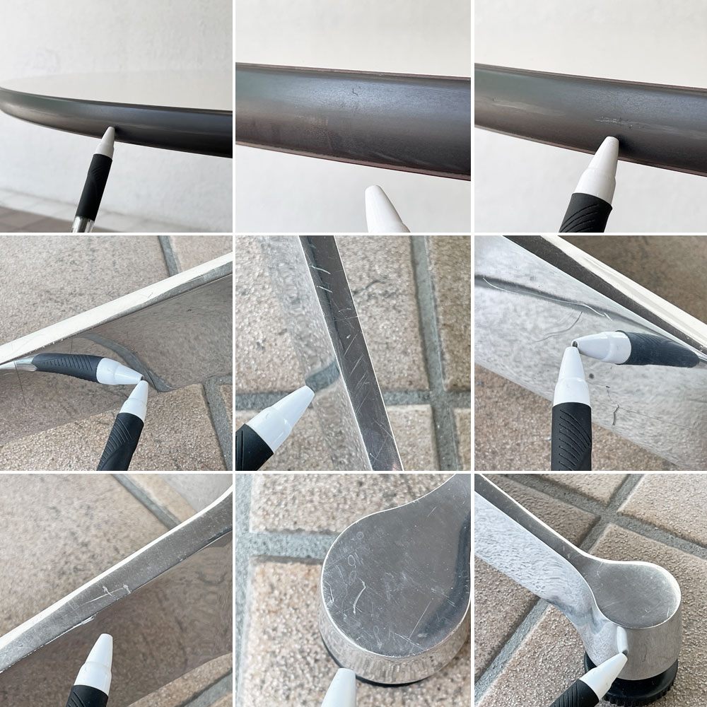 ハーマンミラー Herman Miller コントラクトテーブル ラウンドテーブル W106.5×H70cm ダイニングテーブル イームズ ミッドセンチュリーデザイン ◇