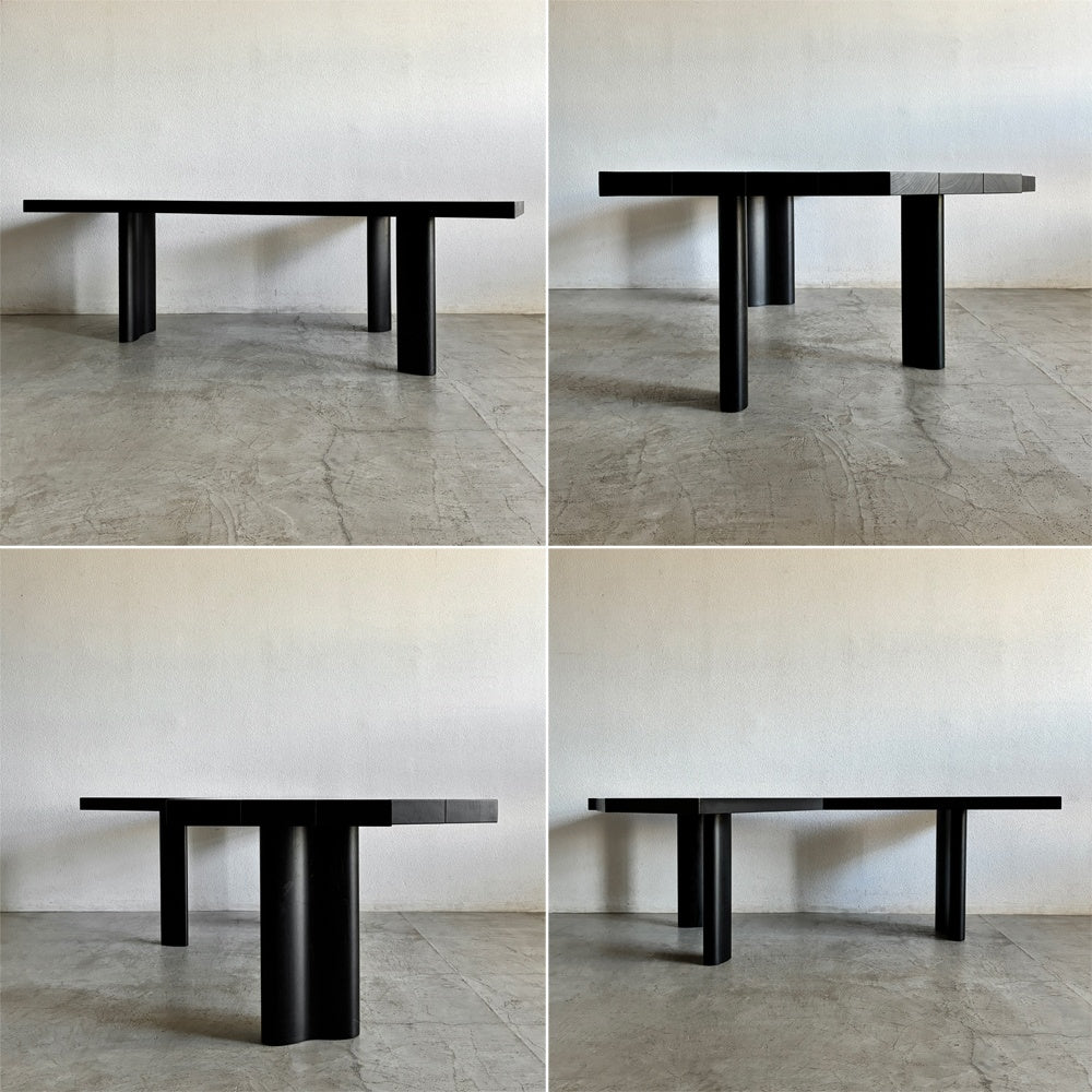 カッシーナ Cassina ヴェンタリオ 511 VENTAGLIO テーブル 無垢オーク材 ブラック塗装 W235cm シャルロット・ペリアン 参考定価約263万円 〓