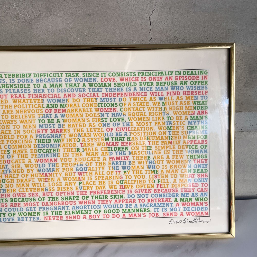 ケネス・グルームズ Kenneth Grooms WOMAN ポスター ポップアート 現代アート 額装品 ♪