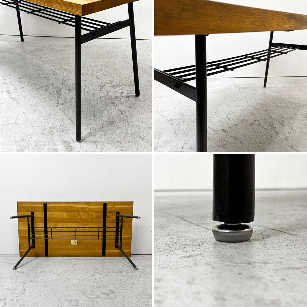 クラッシュゲート CRASH GATE ノットアンティークス Knot antiques クッパ２ KOOPA2 ダイニングテーブル オーク無垢材 アイアン  W152cm インダストリアルデザイン ●