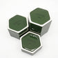 ヴィトラ Vitra ヘキサゴナルコンテナ Hexagonal Containers 3set 小物入れ 収納 ダークグリーン ジャスパー・モリソン ●