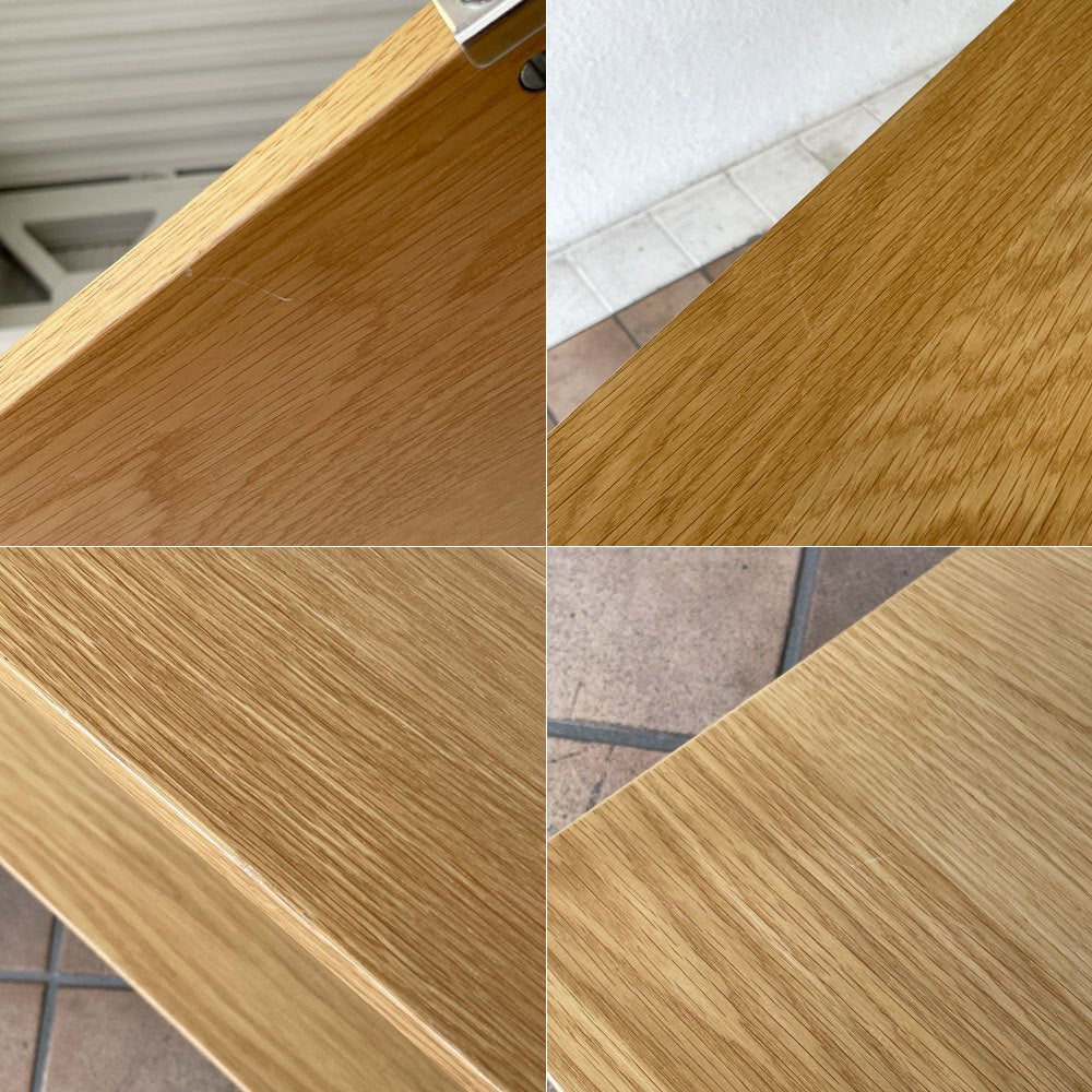 無印良品 MUJI ステンレスユニットシェルフ オーク材 4段 W86xH120cm ナチュラル シンプルデザイン 定価\27,900- ◇