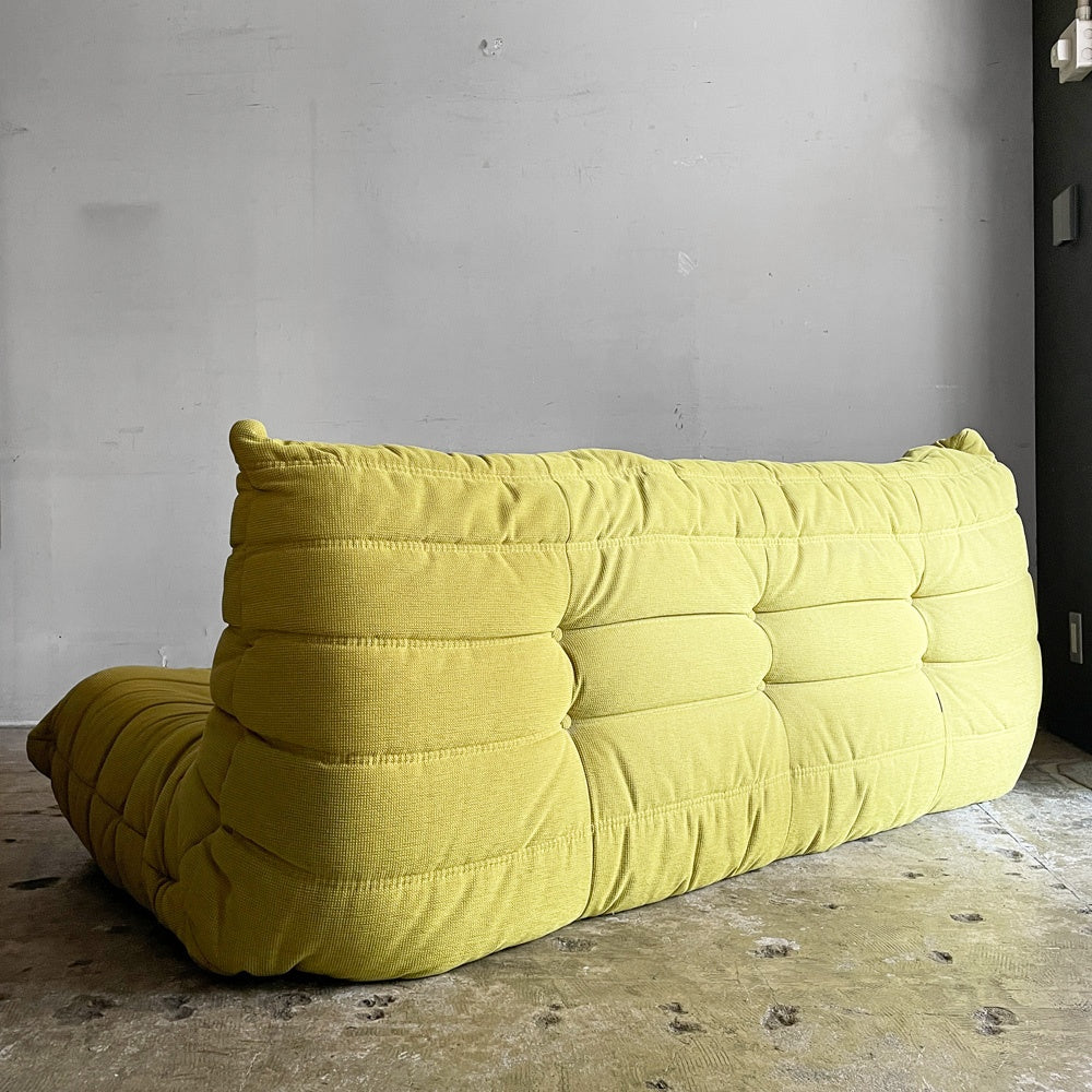 リーンロゼ ligne roset トーゴ TOGO 3Pソファ 3人掛けソファ 3シーター グリーン系 ファブリック ミッシェル・デュカロワ Michel Ducaroy ■