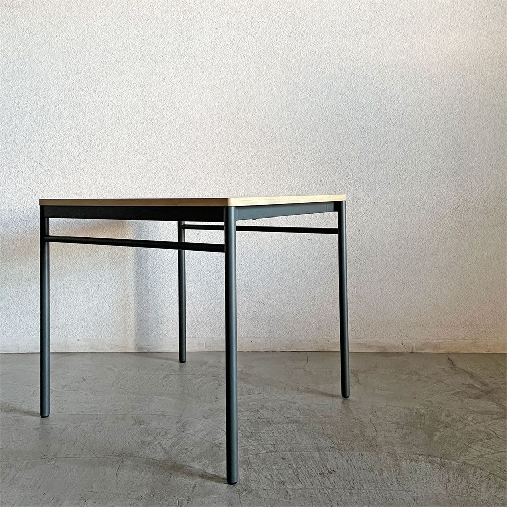 マスターウォール MASTERWAL レ・フォルメ Les Formes ブルエ BLEUET ダイニングテーブル W70cm ウッドトップ スチールレッグ 外箱付 佐々木章行 定価￥143,000- 廃番 未使用品 〓
