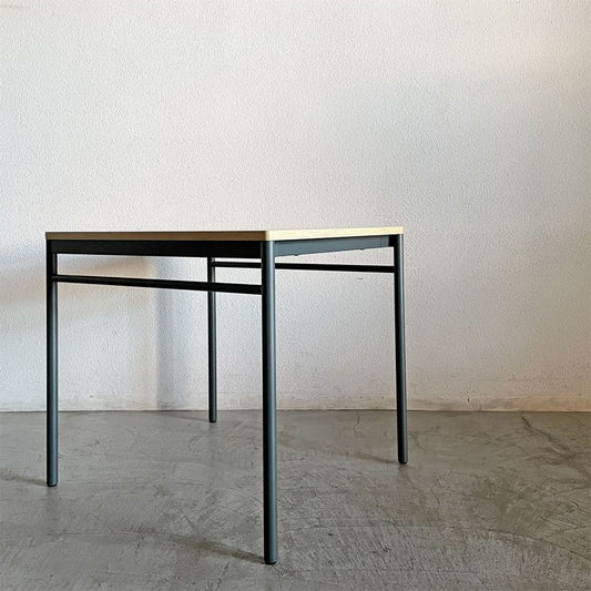 マスターウォール MASTERWAL レ・フォルメ Les Formes ブルエ BLEUET ダイニングテーブル W70cm ウッドトップ スチールレッグ 外箱付 佐々木章行 定価￥143,000- 廃番 未使用品 〓