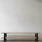 かなでもの KANADEMONO THE TV BOARD LOW TABLE ラバーウッド無垢材 × Black Steel W160cm ナチュラル 定価￥55,900- ◇