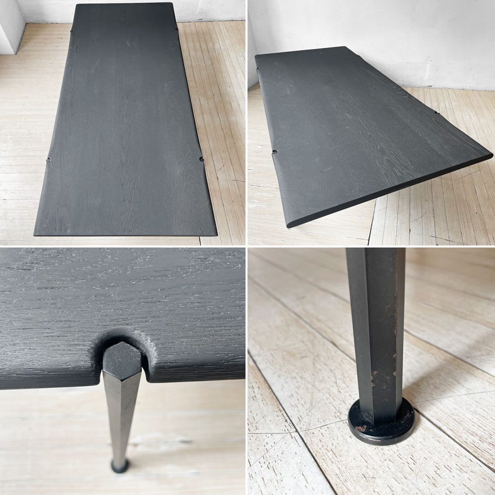 コンプレックス COMPLEX ノマド ローテーブル レグタングル NOMAD LOW TABLE RECTANGLE センターテーブル オーク無垢材 スミブラック 定価 ¥286,000- ★