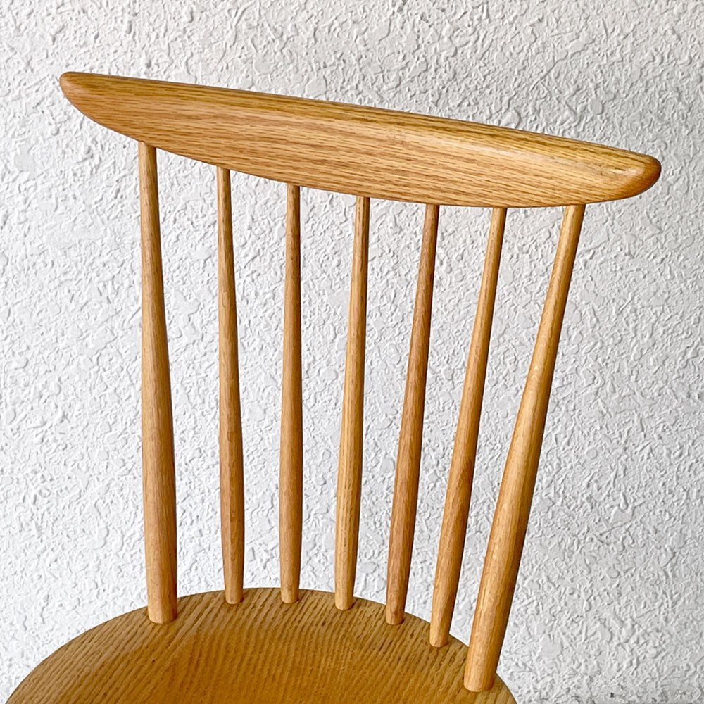 柏木工 KASHIWA KURA WINDSOR キッチンチェア ダイニングチェア W554A/K オーク無垢材 オイル仕上げ 定価50,600円 ◇