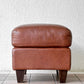 イデー IDEE リラ オットマン RIRA OTTOMAN フットスツール オットマン 本革 レザー ナラ材 ブラウン系 W60cm  ◇