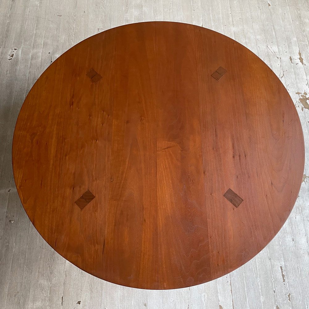 クラフトファニチャー craft furniture チェリー無垢材 ラウンド コーヒーテーブル ローテーブル 座卓 ちゃぶ台  和モダン♪