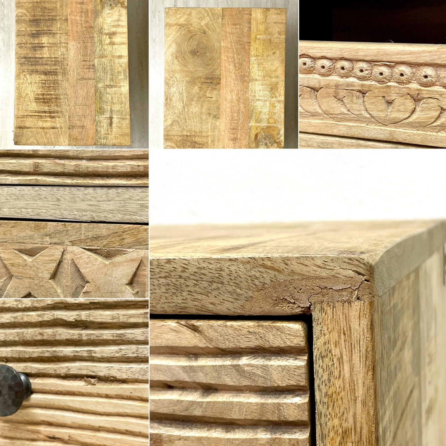 カレデザイン KARE DESIGN プロ PURO (10Drawers) キャビネット チェスト マンゴーウッド 彫刻 ハンドクラフト ●