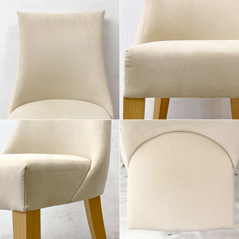 イデー IDEE アミチェア AMI CHAIR ダイニングチェア 1pソファ ラムース生地 アイボリー ●