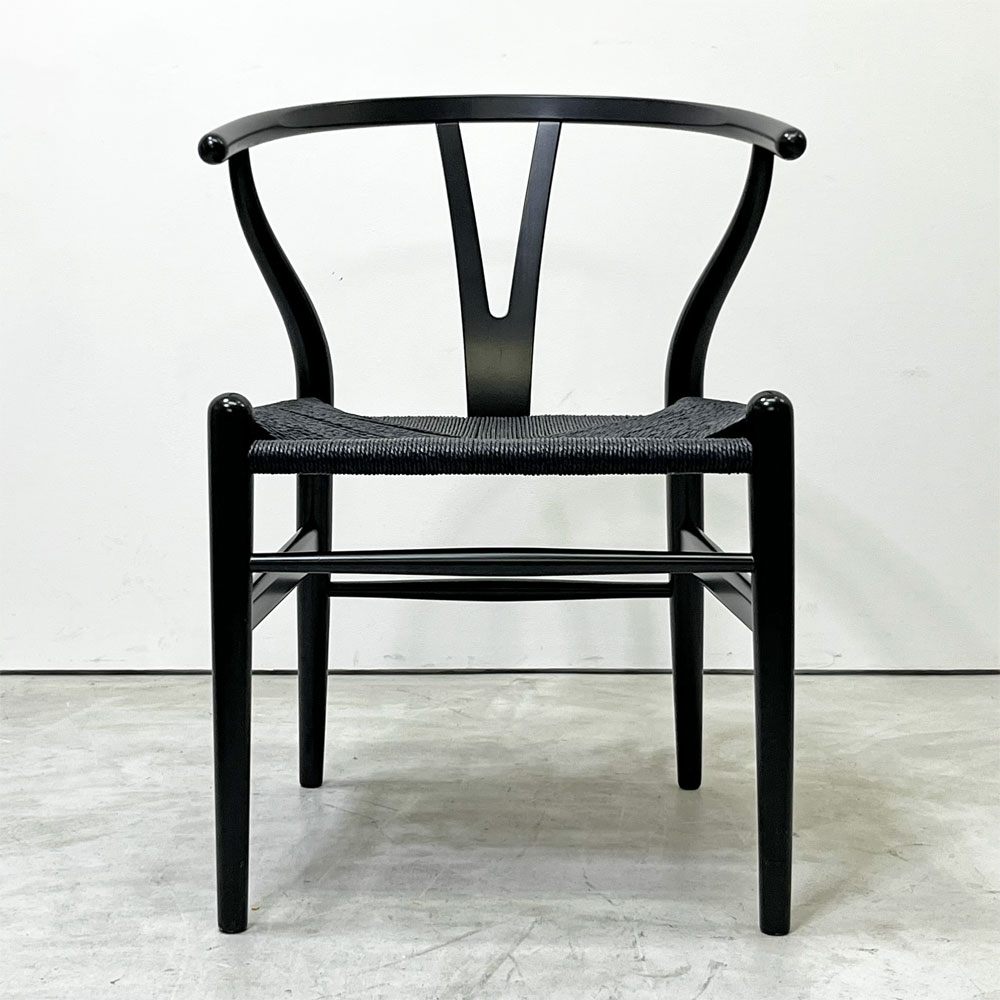 カールハンセン＆サン Carl Hansen & Son CH24 Yチェア 日本仕様サイズ ブラックラッカー×ブラックペーパーコード ハンス・J・ウェグナー ビーチ材 B ●