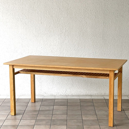 アクタス ACTUS ポトス POTHOS ダイニングテーブル アッシュ材 W150cm マガジンラック付き ナチュラルモダン ◇