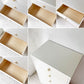 モモナチュラル Momo Natural ラブチェスト LOVE CHEST 60-5 トールチェスト 抽斗5杯 ホワイト 社外ハンドル 定価￥29,500- ★