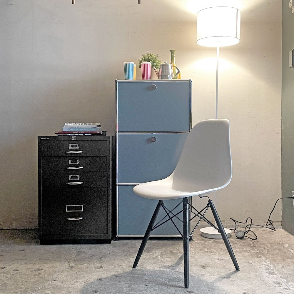 ハーマンミラー HermanMiller サイドシェルチェア ドゥエルレッグ ブラック×エボニー ポリプロピレン製 イームズ ミッドセンチュリー ■