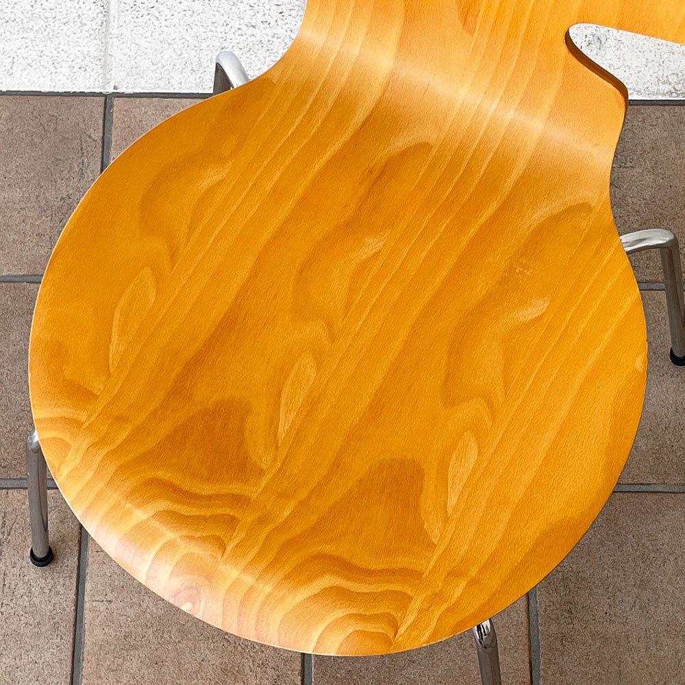 フリッツハンセン Fritz Hansen 3101 アリンコチェア アントチェア 4本脚 ナチュラルビーチ ラッカー仕上げ フェルトグライズ アルネ・ヤコブセン ◇