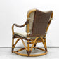 カザマ KAZAMA ルロット アームチェア Lurot Arm Chair ラタン 籐家具 ベージュ系 クッション付き インドネシア 定価￥48,800- B ●