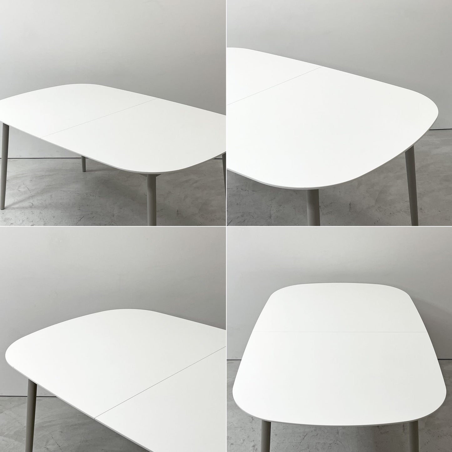 ボーコンセプト BoConcept キングストン Kingstone 伸張式ダイニングテーブル エクステンション マットホワイト ラッカー仕上げ 160-230cm 北欧 デンマーク 定価￥205,900- ●