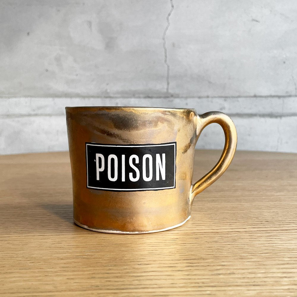 クーンケラミック Kuhn Keramik ポイズン POISON 毒 コーヒーカップ マグカップ ALICE medium coffee cup ゴールドコーティング 金メッキ ドイツ 希少 ♪