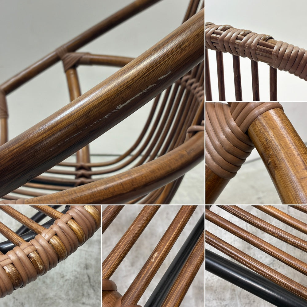 クラッシュゲート CRASH GATE ノットアンティークス Knot antiques ビゼットチェア BIZET CHAIR ラウンジチェア ラタン 藤 ナチュラルモダン カフェ ●