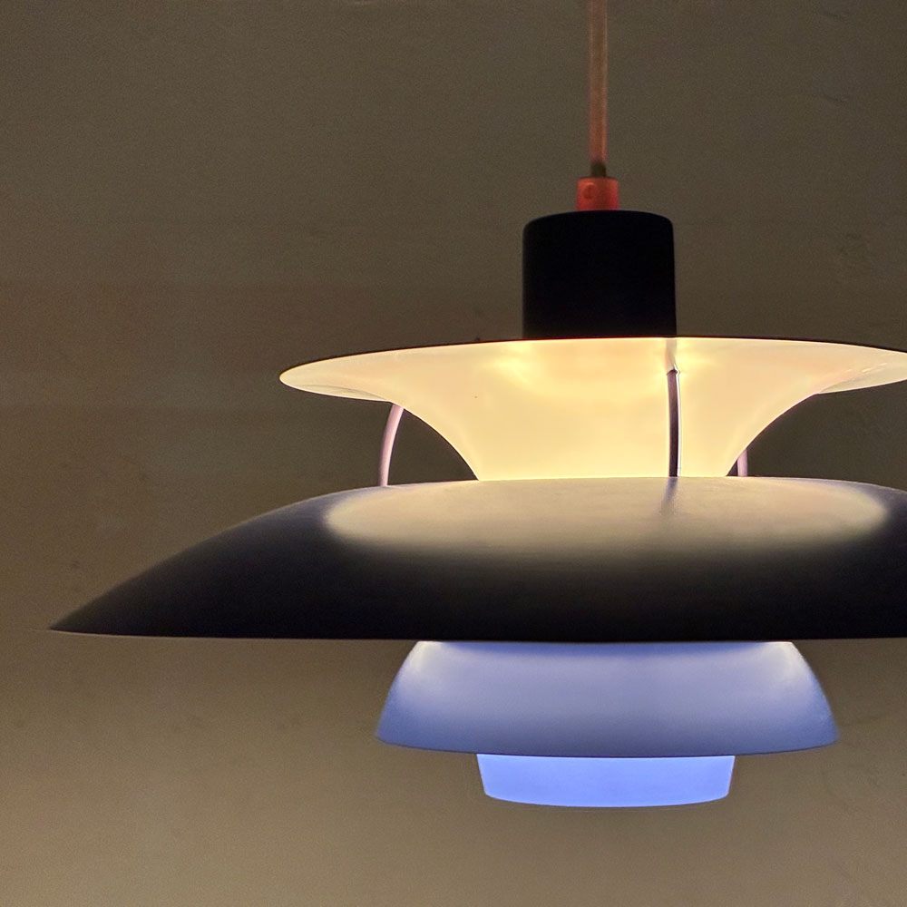 ルイスポールセン Louis Poulsen PH5プラス PH5 plus ペンダントライト ブルー ポール・ヘニングセン Poul Henningsen デンマーク 名作照明 廃盤カラー ★