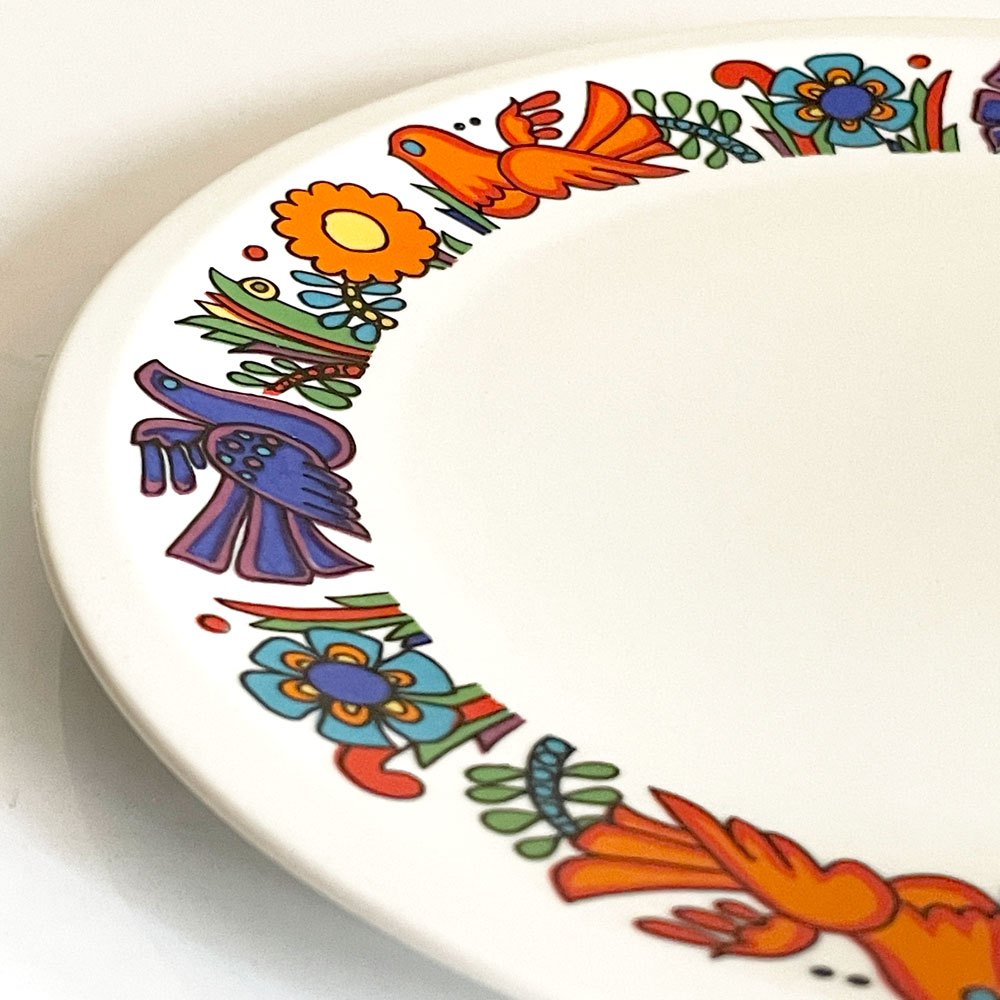 ビレロイ＆ボッホ Villeroy＆Boch アカプルコ Acapulco ラウンド プレート 20cm ルクセンブルク製 ビンテージ B ■