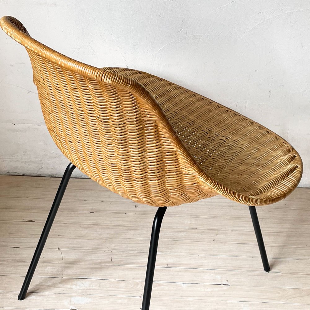 イデー IDEE バーバス チェア BARBAS CHAIR ダイニングチェア スチール脚 ラタン ナチュラル リゾートスタイル A ★