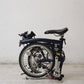 ブロンプトン BROMPTON 折りたたみ自転車 3段変速 ネイビー英国製 ●