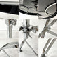 ダルトン DULTON X4 table X4テーブル カフェテーブル サイドテーブル ラウンド スチール クロームメッキ ブラック 折りたたみ式 インダストリアル 廃番 ●