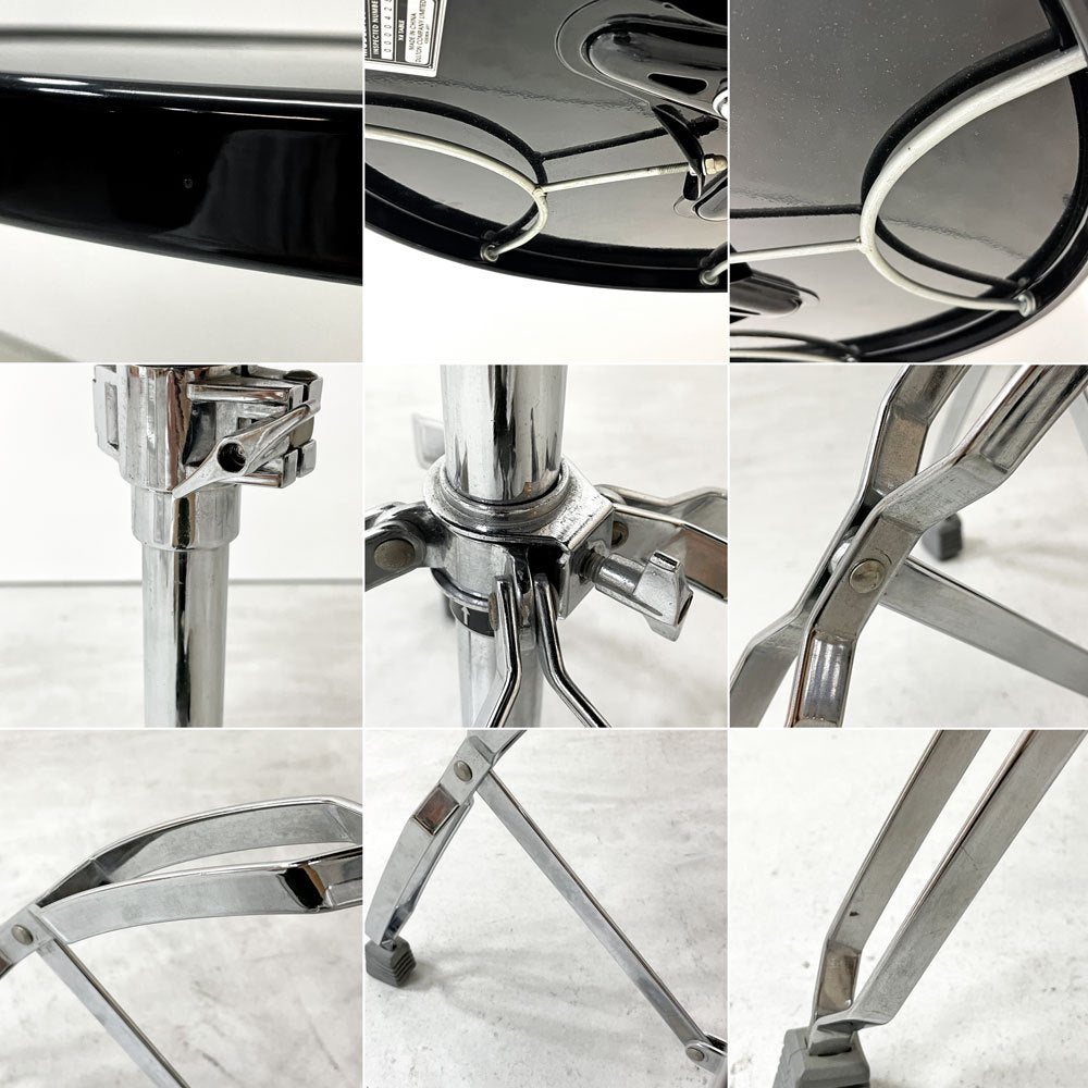 ダルトン DULTON X4 table X4テーブル カフェテーブル サイドテーブル ラウンド スチール クロームメッキ ブラック 折りたたみ式 インダストリアル 廃番 ●