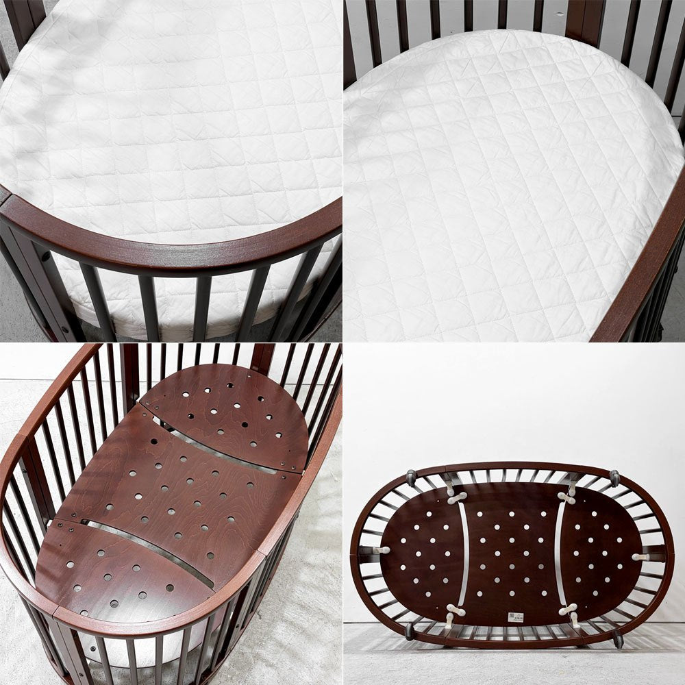 ストッケ STOKKE スリーピーベッド Sleepi Bed ブナ材 ロッド＆マットレス＆シーツ＆キャスター付 2段階サイズ  ●