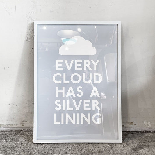 LUCAS&HAYLEY ポスター EVERY CLOUD HAS A SILVER LINING 額装済み 英国製 ■