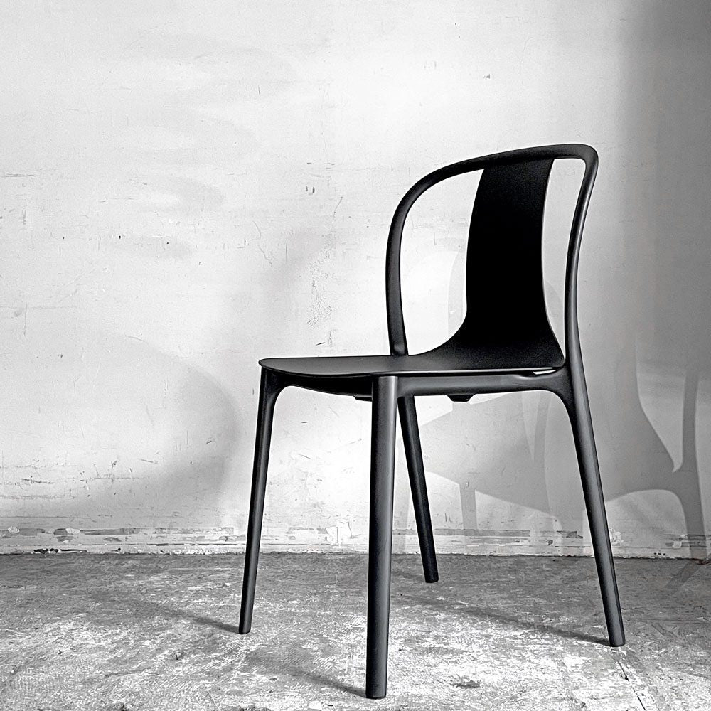 ヴィトラ Vitra ベルヴィルチェア Belleville Chair ダイニングチェア スタッキングチェア ディープブラック ロナン & エルワン・ブルレック A ■
