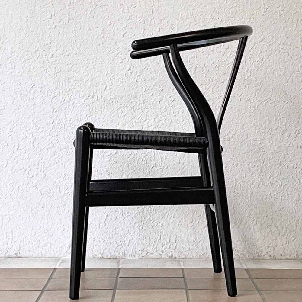 カールハンセン＆サン Carl Hansen & Son CH24 Yチェア ブラックラッカー × ブラックペーパーコード ハンス・J・ウェグナー ビーチ材 A ◇