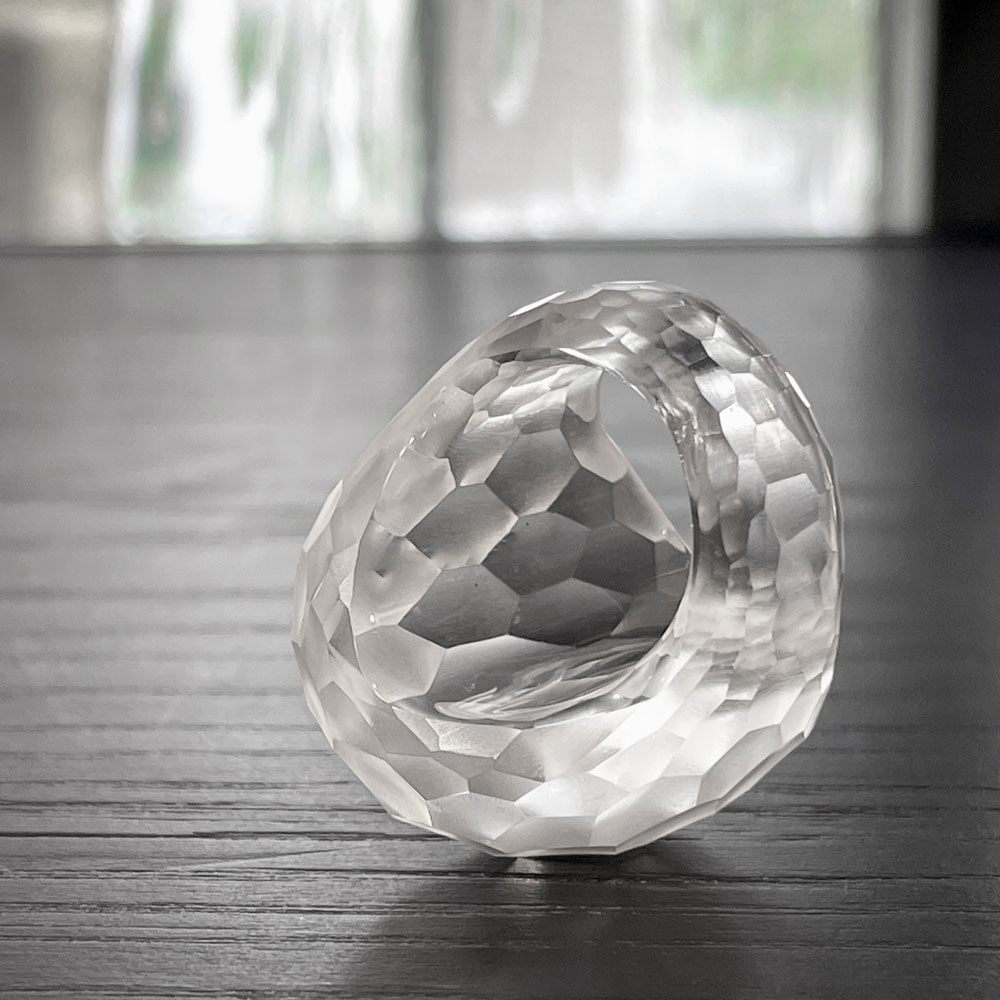 シリシリ SIRISIRI キリコ リング KIRIKO Ring 13号 切子 ガラス 岡本菜穂 Naho Okamoto ジュエリー アクセサリー 東京 ■