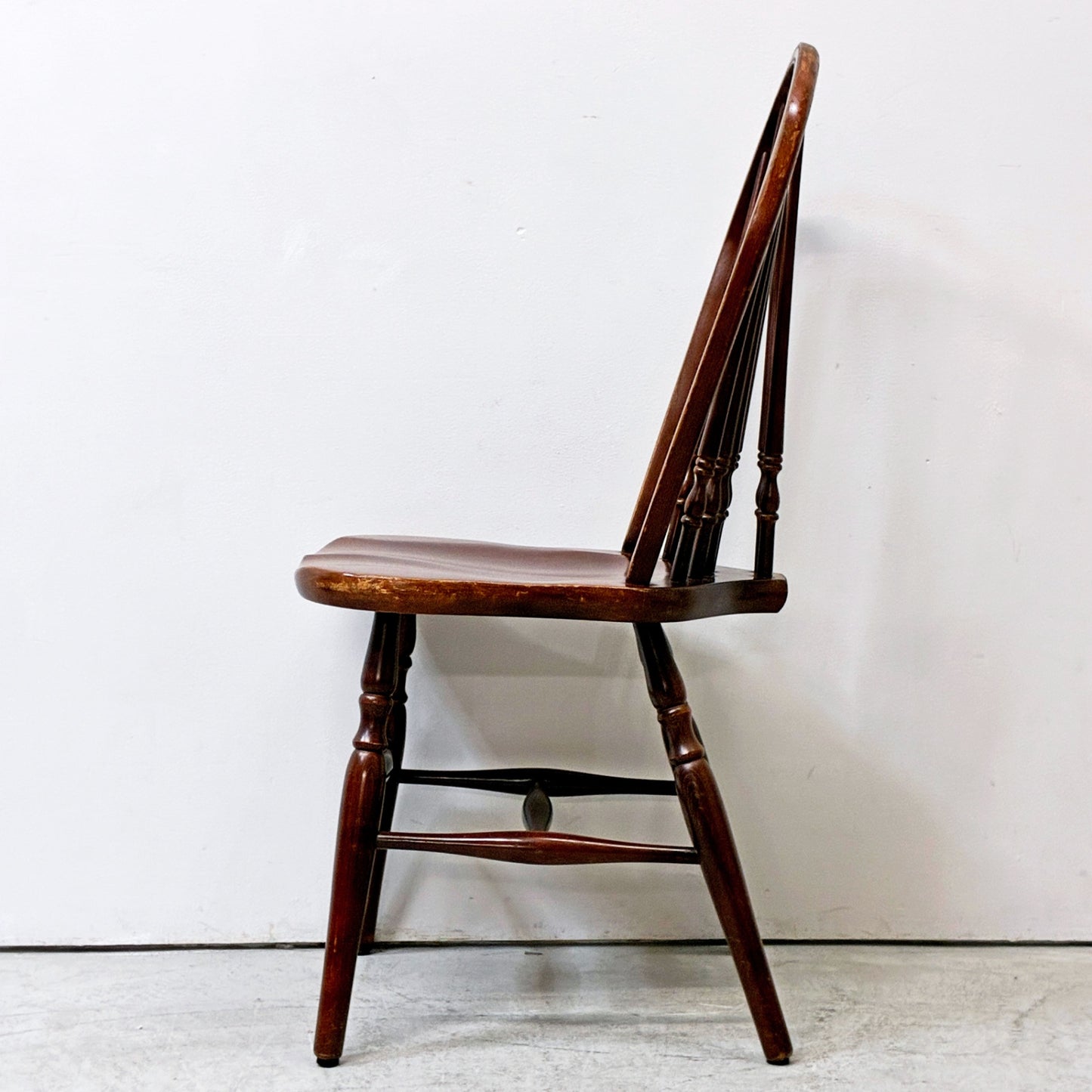 秋田木工 AKIMOKU ビンテージ vintage プレースバッグ ウィンザーチェア ダイニングチェア スポーク クラシカル 英国スタイル A ●