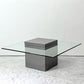 モーダエンカーサ moda en casa フライングテーブル FLYING TABLE コンクリートベース ガラス ローテーブル 定価 ￥74,800- ●