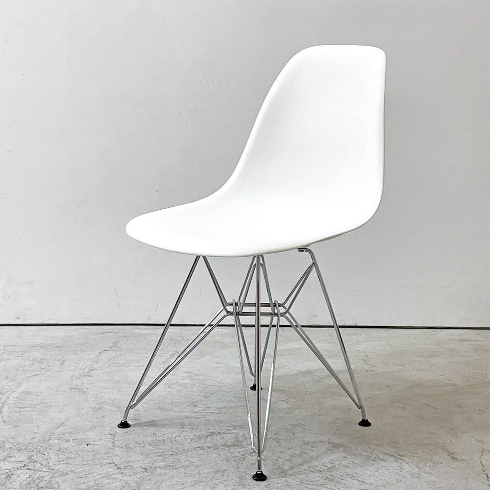 ハーマンミラー Herman Miller サイドシェルチェア ポリプロピレン製 エッフェルベース ホワイト C&R イームズ ミッドセンチュリー B ●